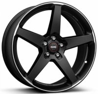 MOMO Five Star 8"X18-5/112  ET42 Matt Black Polished (700 Kg)